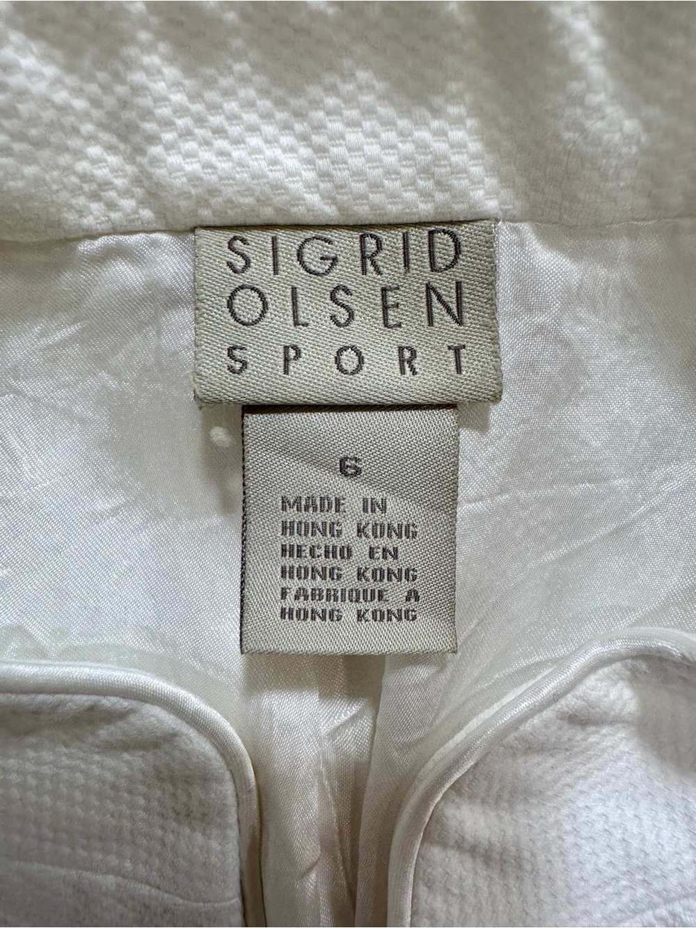 Sigrid Olsen White Jacket with Pastel Floral Embroidery - Picture 3 of 16